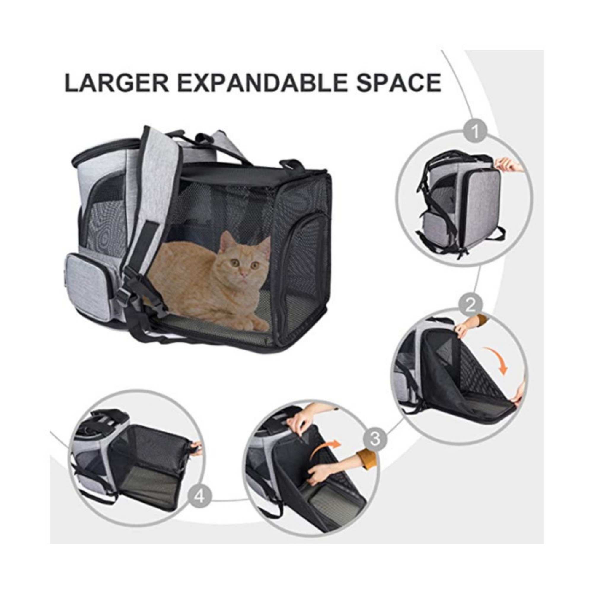 Expandable Pet Backpack Carrier Item No#12726 - Image 4