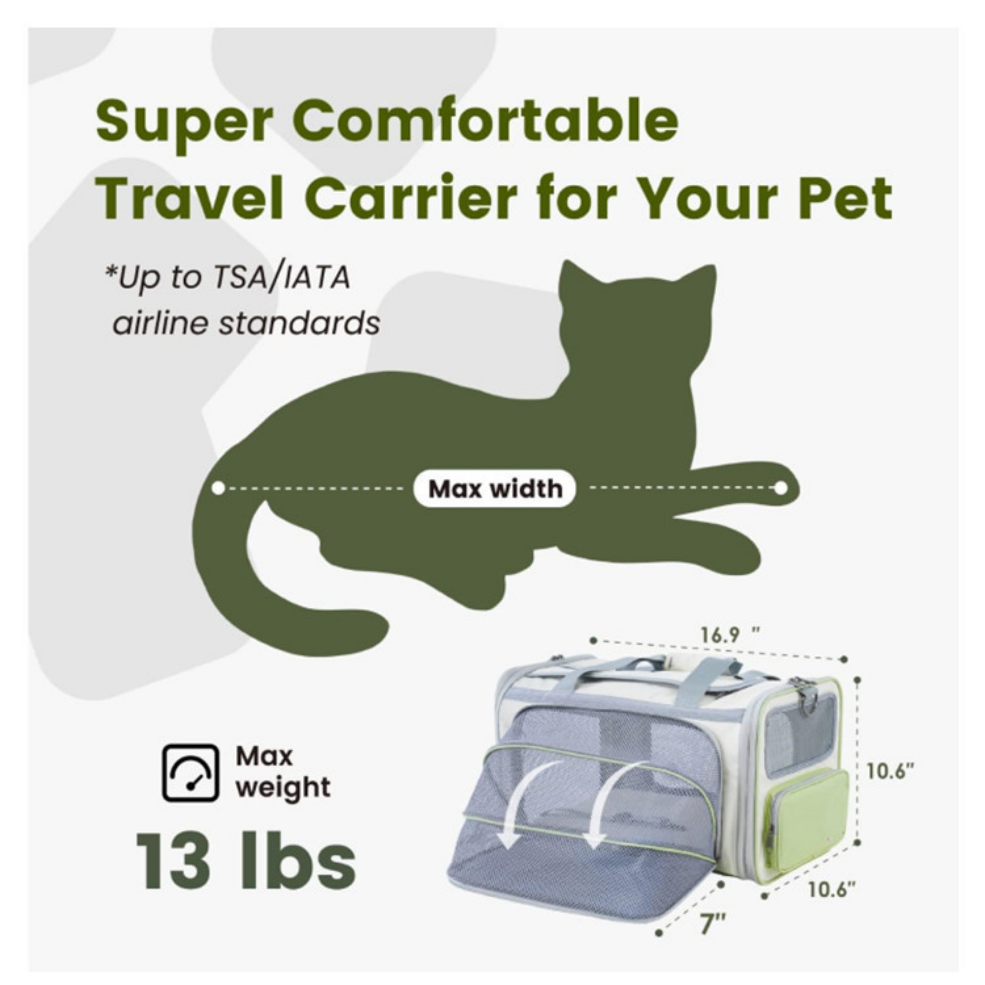 Foldable Expandable Pet Carrier Item No#12732 - Image 2