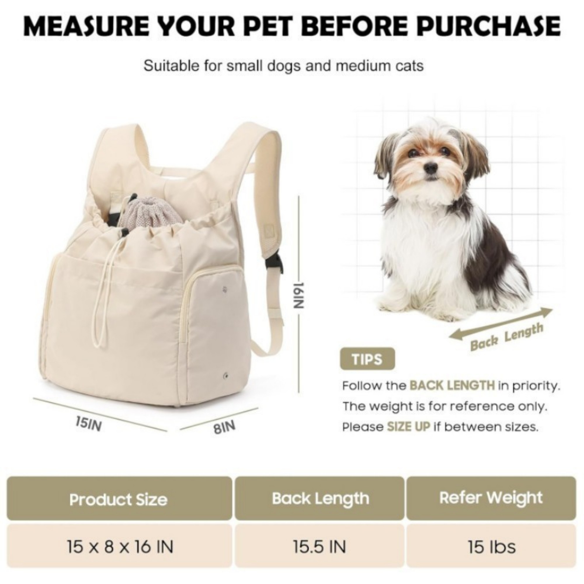 Dog Front Carrier Backpack Item No#12744 - Image 3