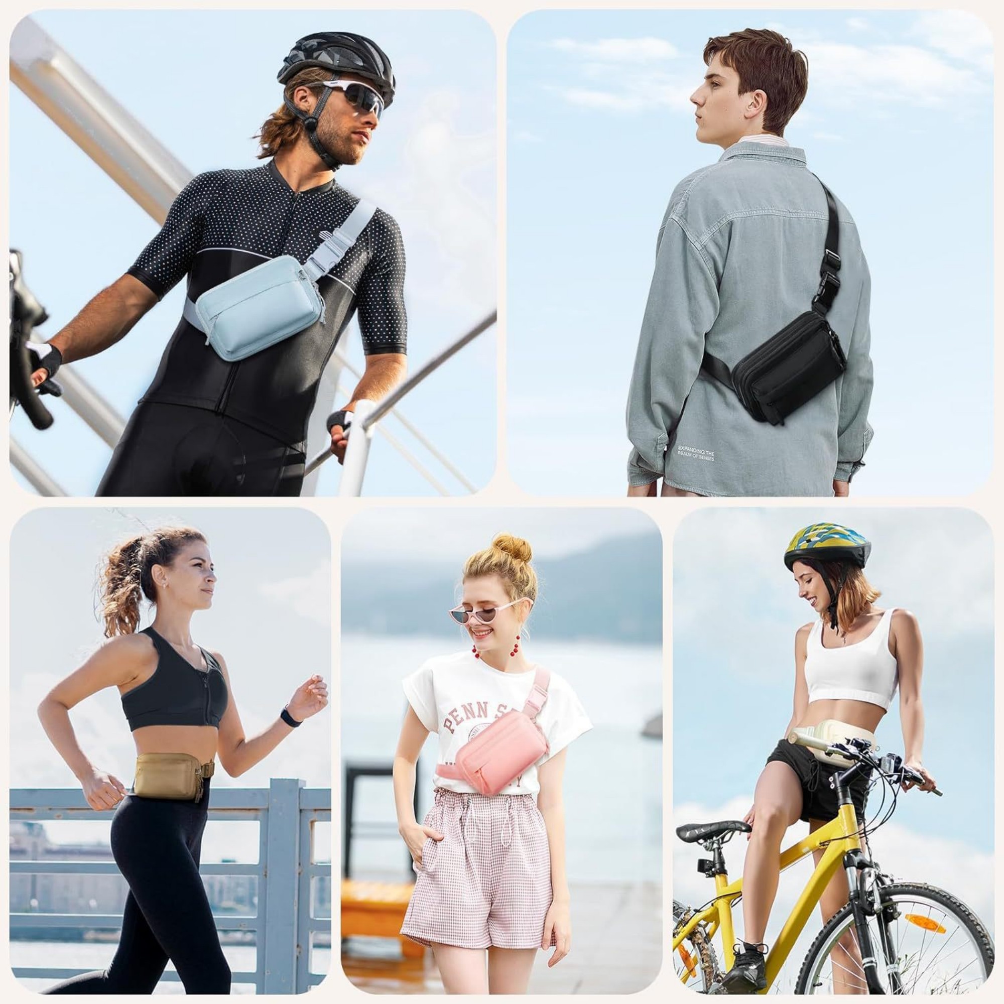 Fanny Pack With Zipper Pockets Item No#12751 - Image 7