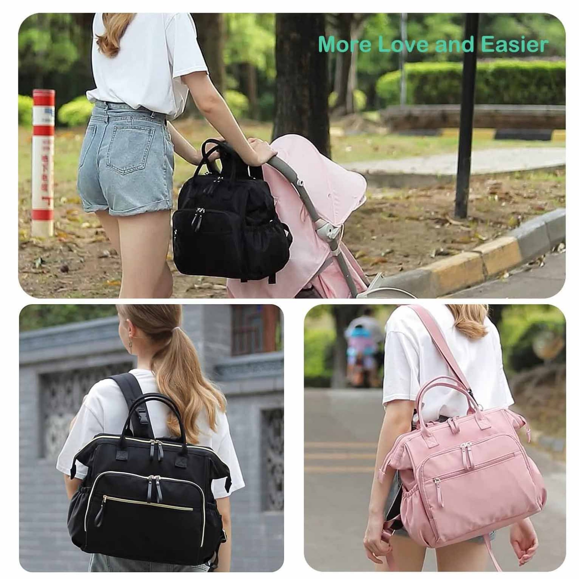 3-in-1 Convertible Diaper Backpack Tote Item No#12758 - Image 9