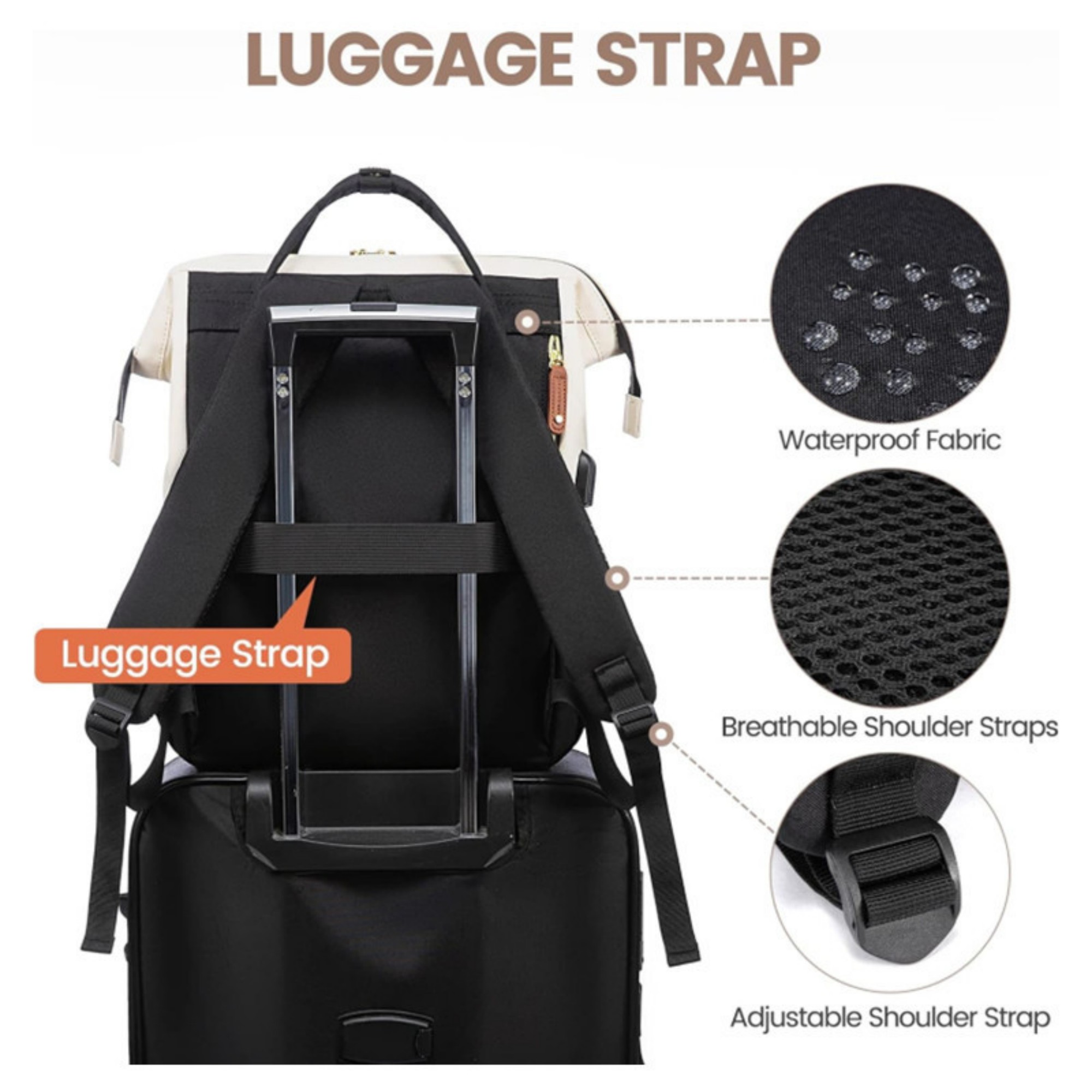 Waterproof Casual Backpack Item No#12766 - Image 4