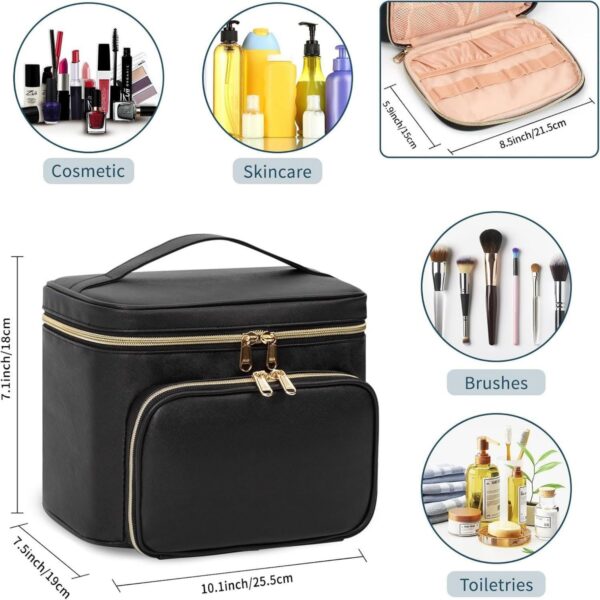 Compact Travel Makeup Organizer Bag Item No#12770 - Image 3