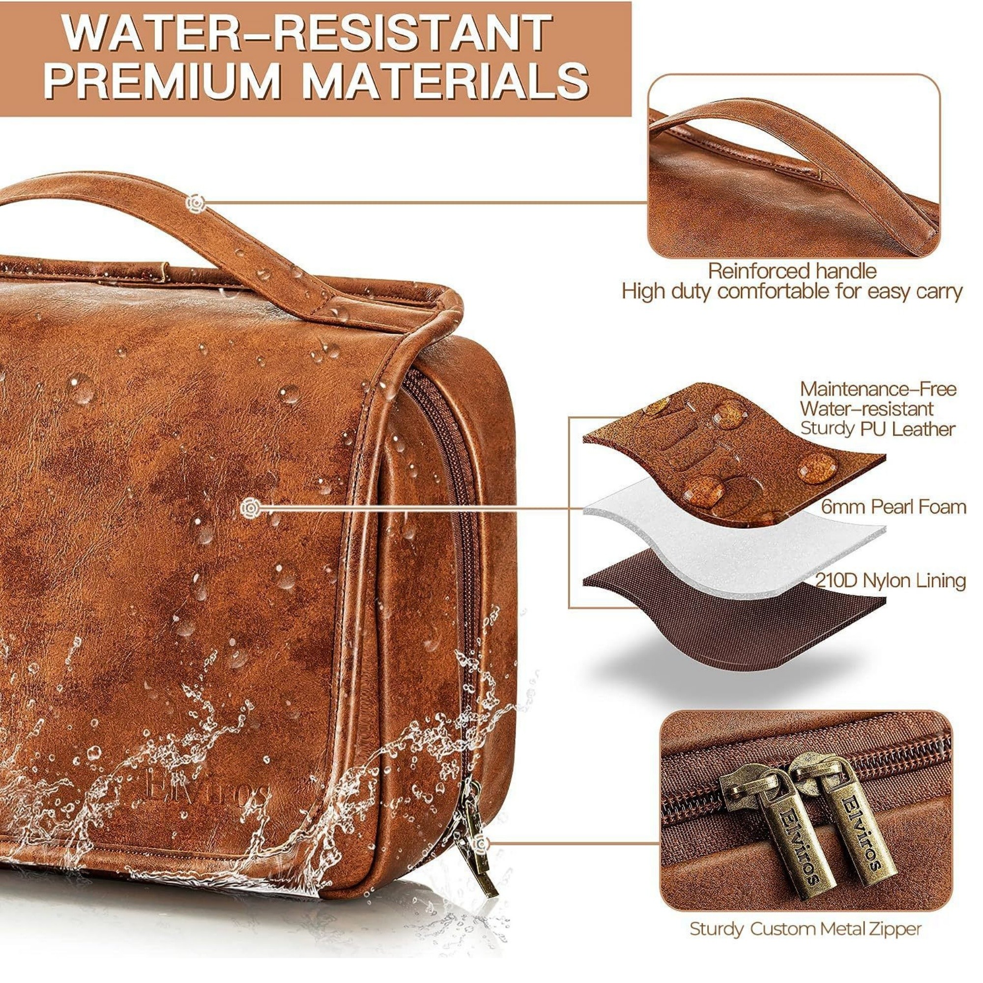 3-in-1 Hanging Toiletry Bag Item No#12772 - Image 6