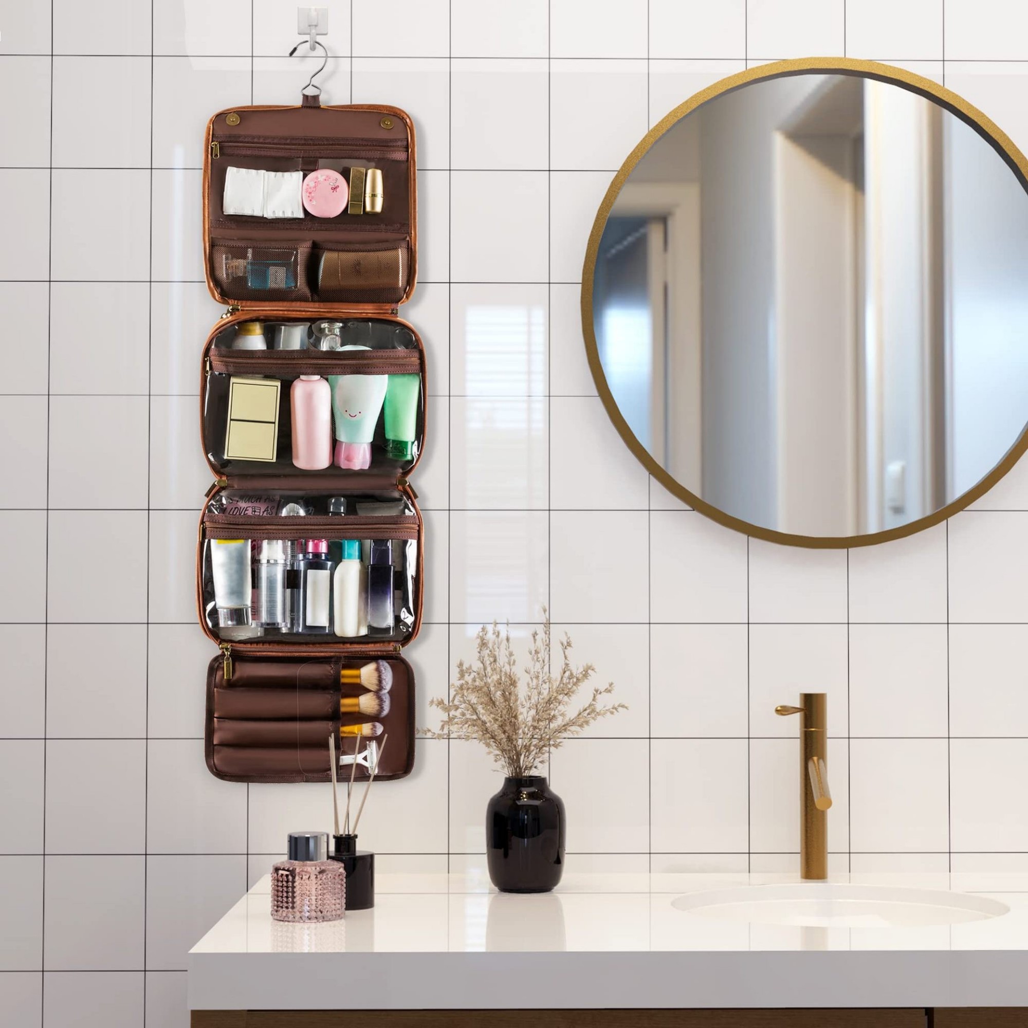 3-in-1 Hanging Toiletry Bag Item No#12772 - Image 8