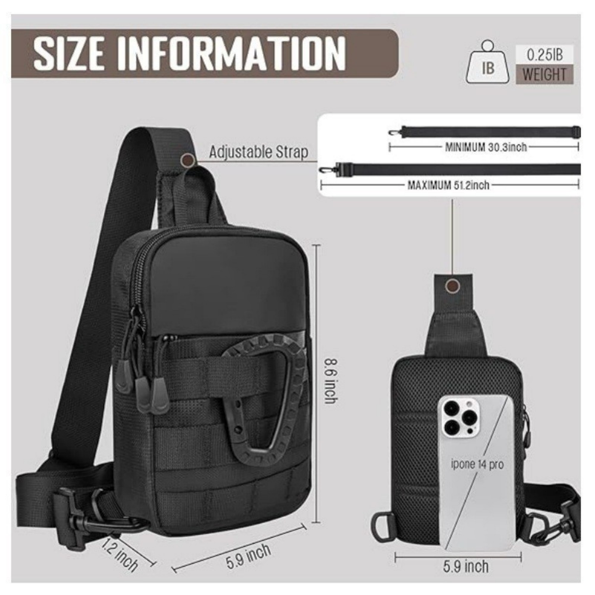 Small Sling Bag Item No#12786 - Image 3