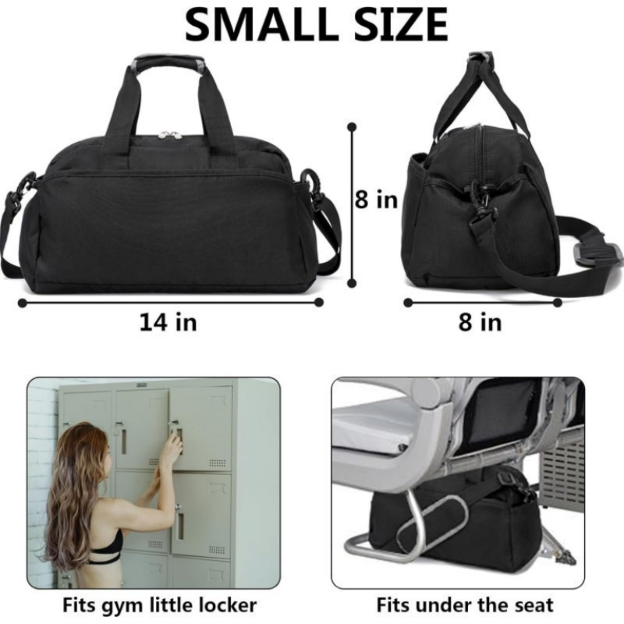 14 Inch Small Gym Bag Item No#12789 - Image 3