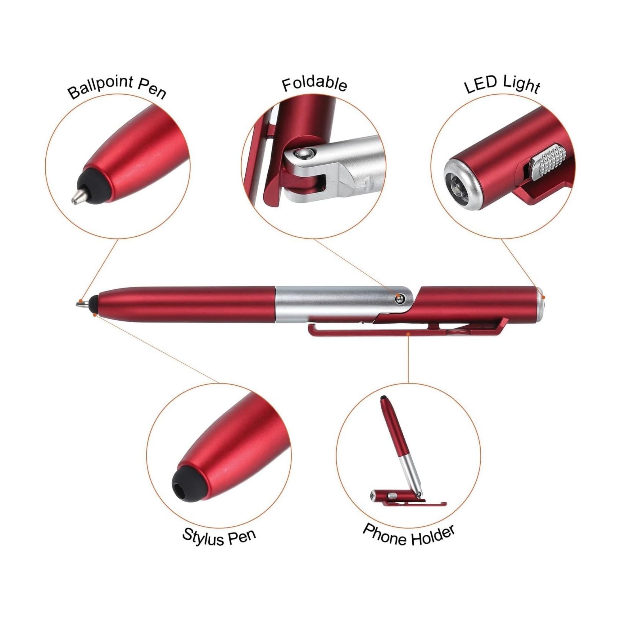 4 In 1 Touchscreen Ballpoint Pen Item No#12825 - Image 3