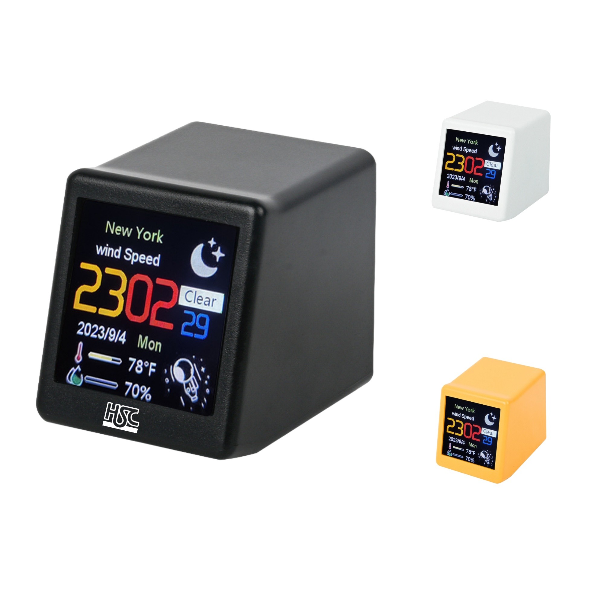 Digital Clock With Weather Temperature And Humidity Item No#12847