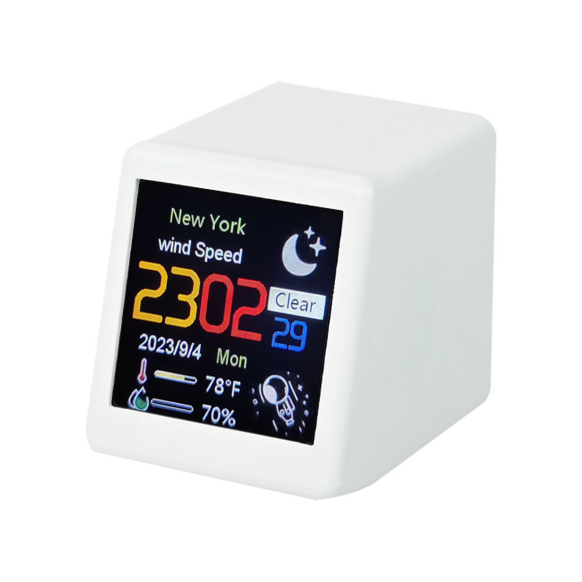 Digital Clock With Weather Temperature And Humidity Item No#12847 - Image 13