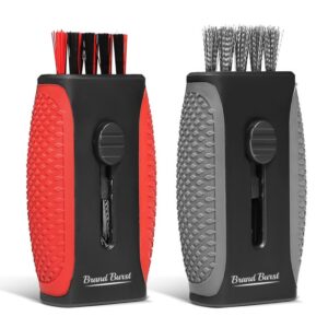 2 in 1 Retractable Double Side Golf Cleaning Brush Item No#12918