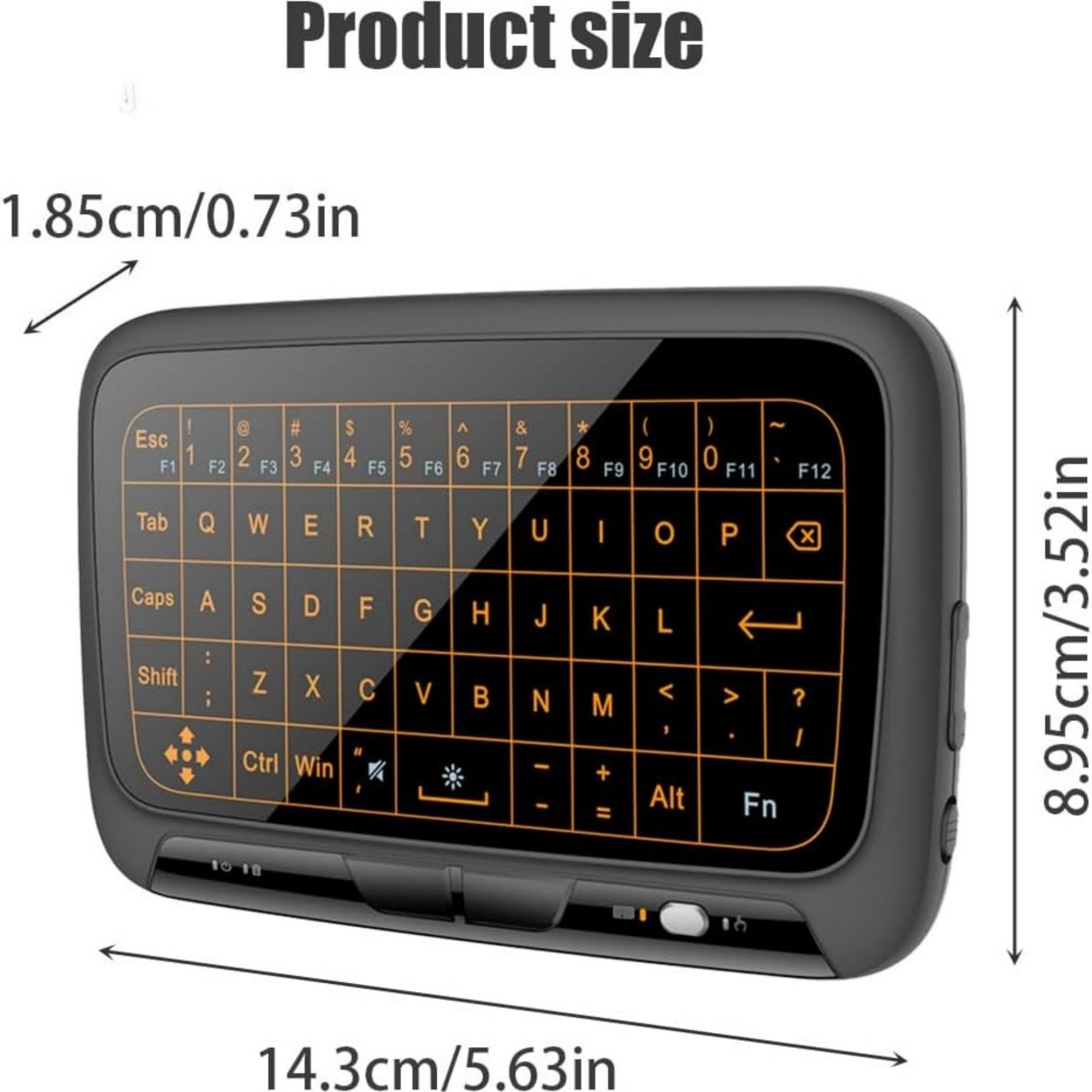 Mini Wireless Keyboard With Touchpad Item No#12932 - Image 3