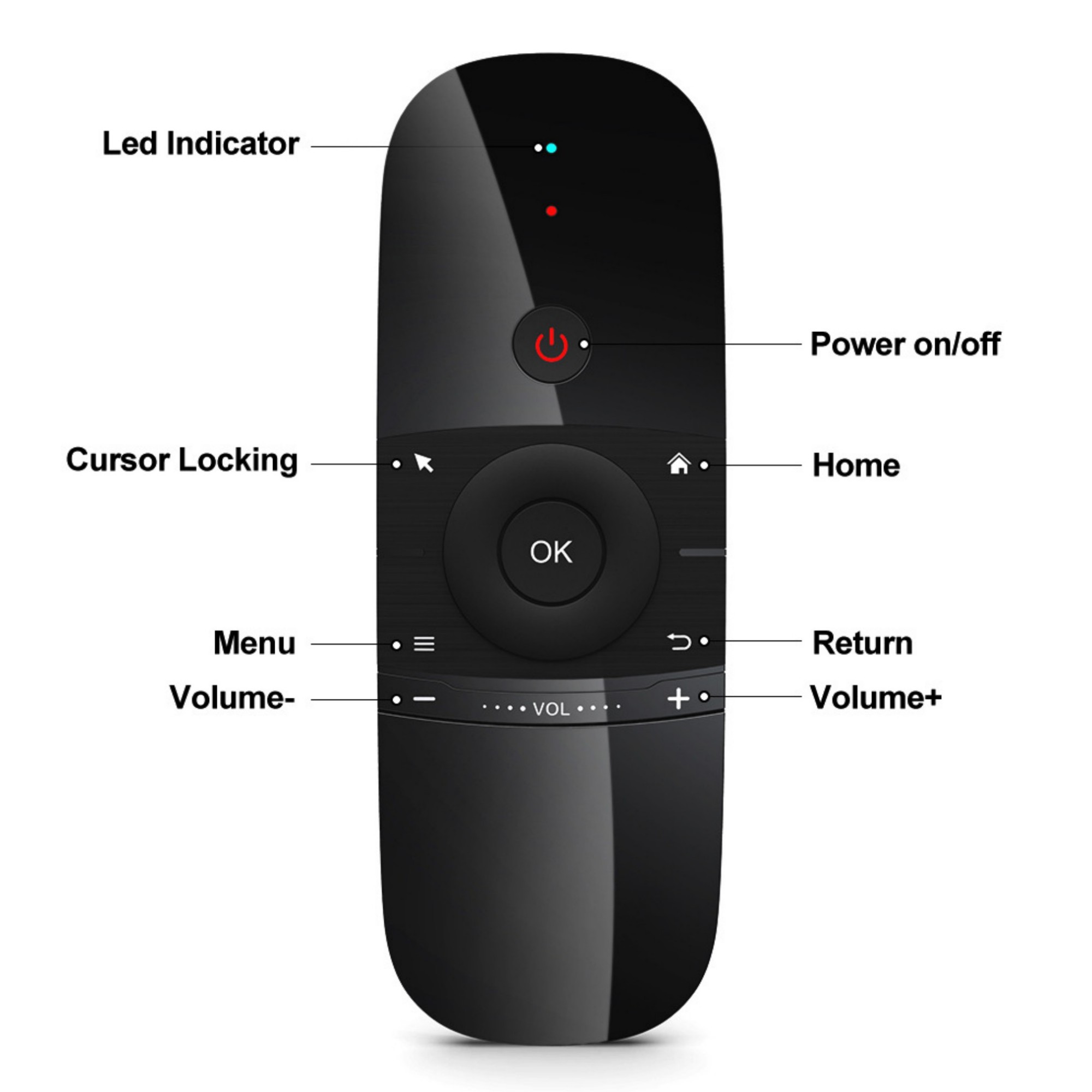 Air Mouse Romote Control With Keyboard Item No#12936 - Image 4