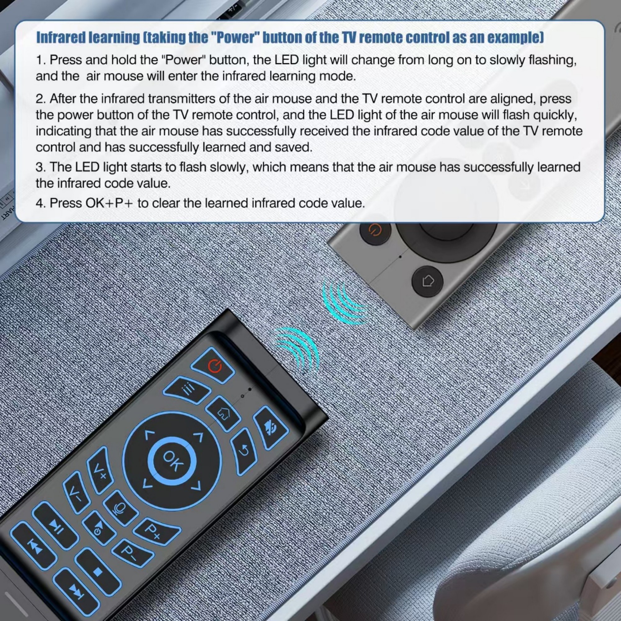 Backlit Air Mouse Keyboard Combo Item No#12939 - Image 4