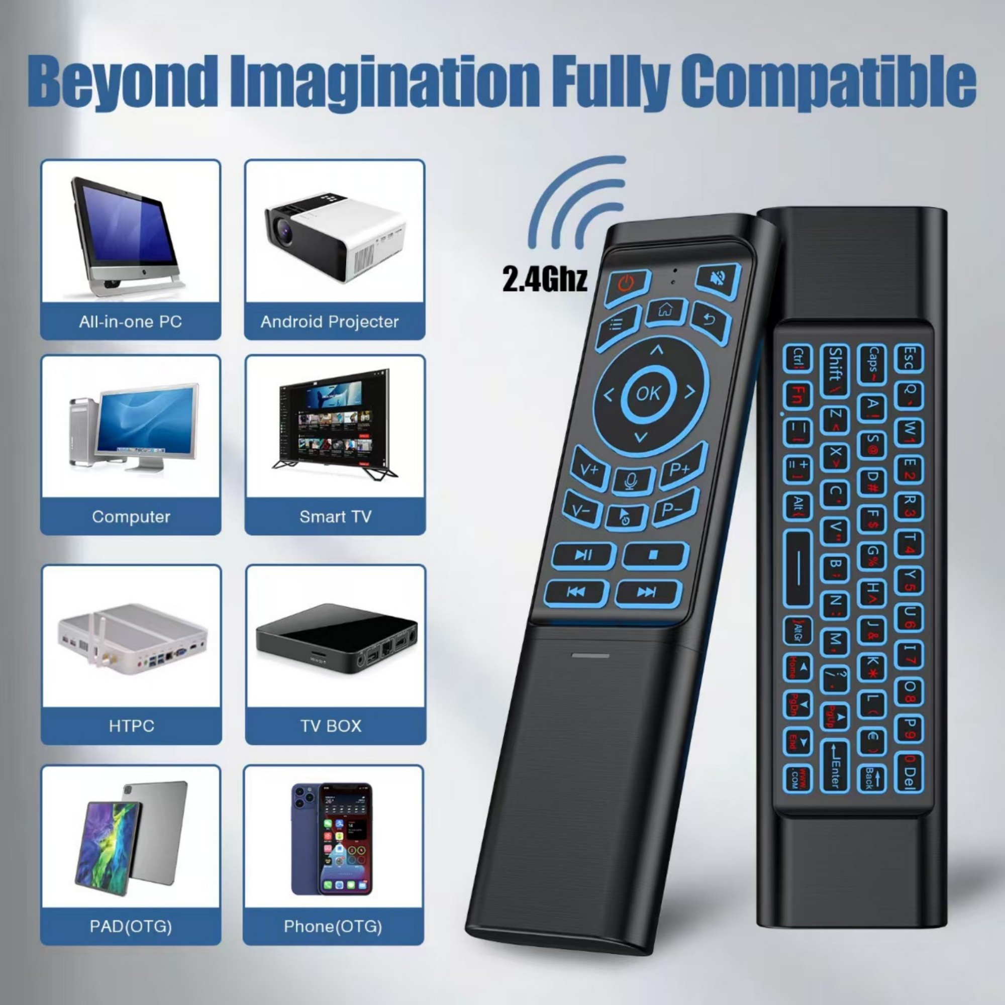 Backlit Air Mouse Keyboard Combo Item No#12939 - Image 5