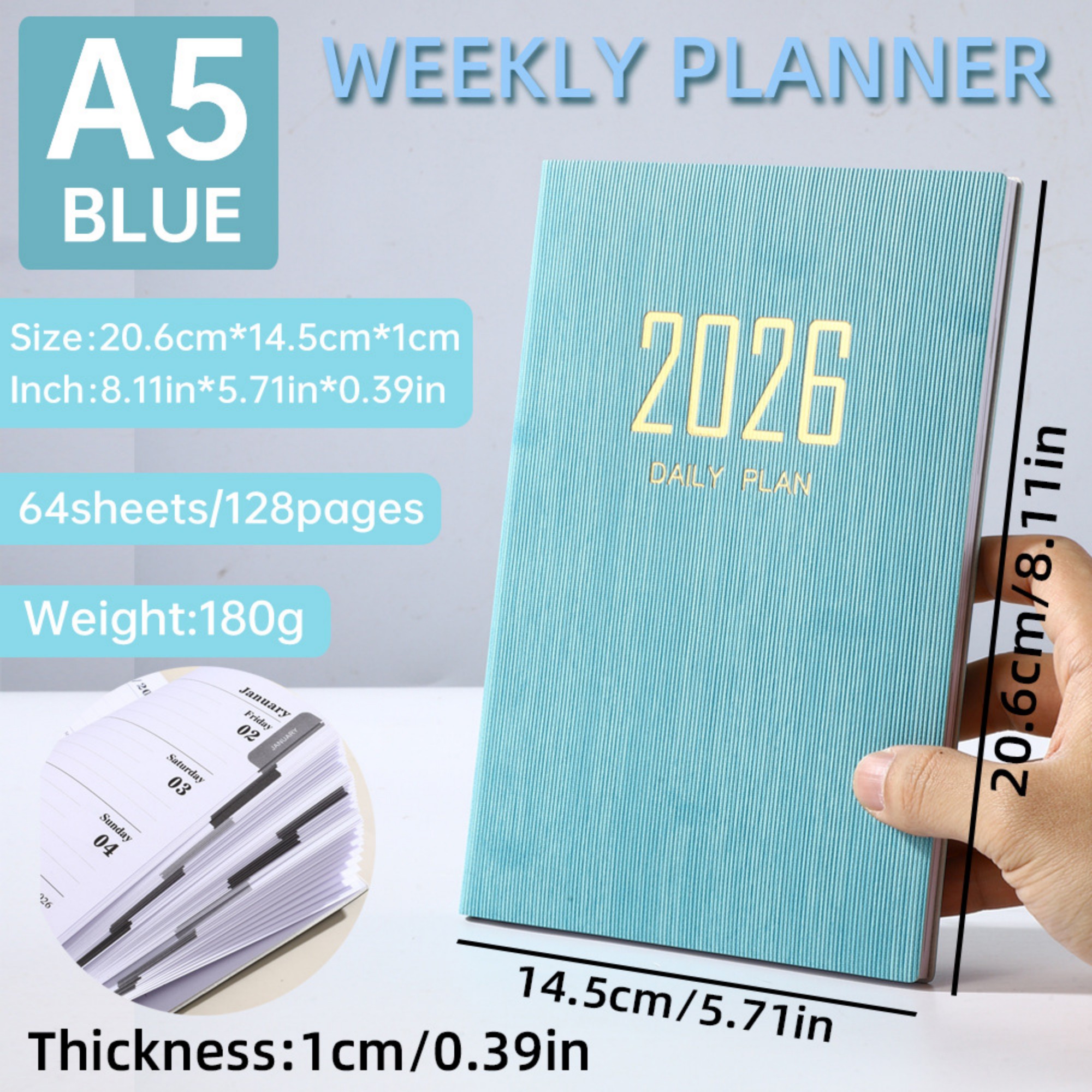 A5 2026 Daily Planner Item No#12986 - Image 11
