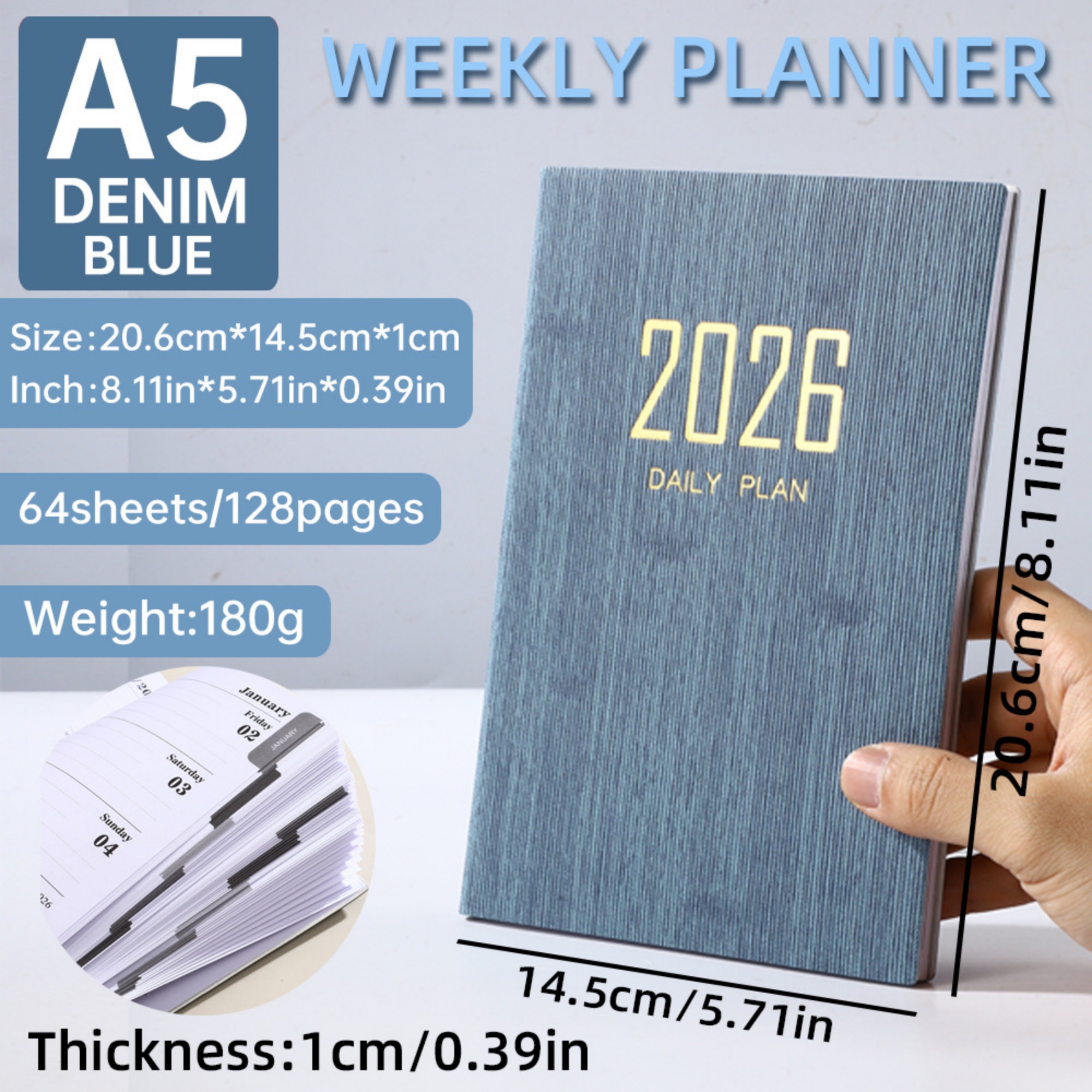 A5 2026 Daily Planner Item No#12986 - Image 12