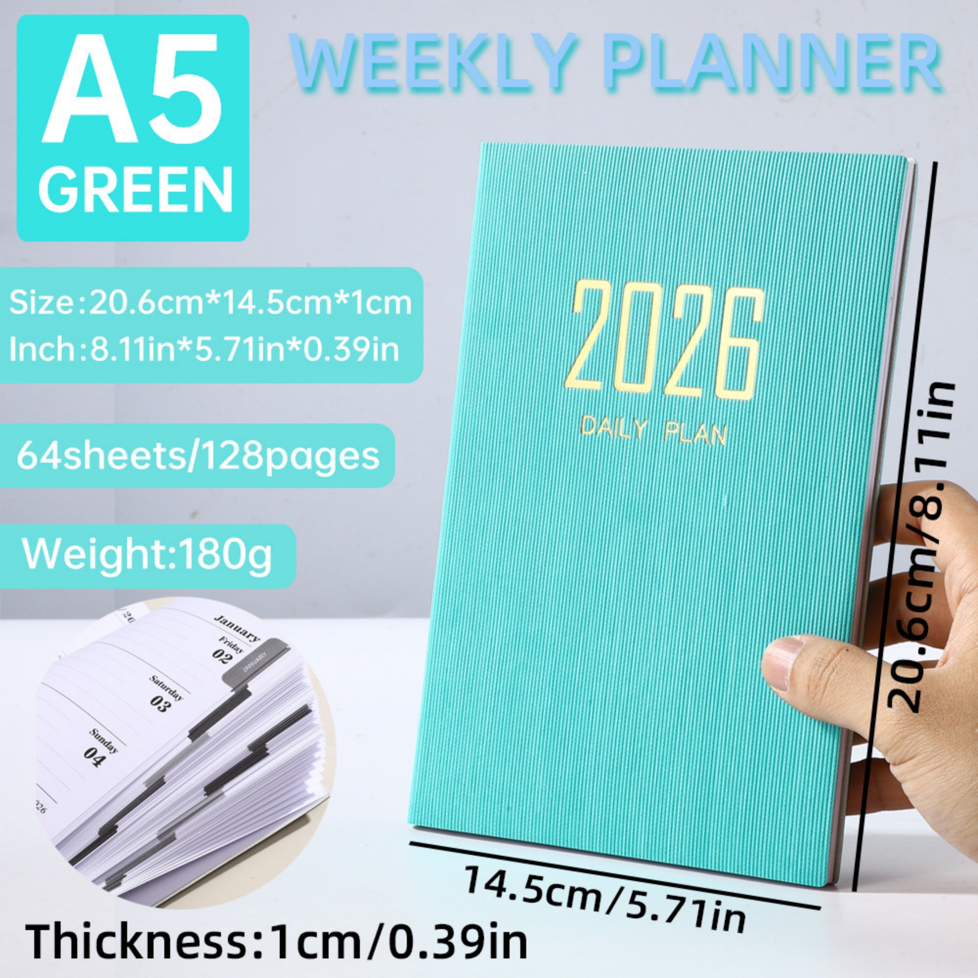 A5 2026 Daily Planner Item No#12986 - Image 9