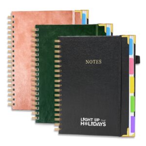 A5 300 Pages Leather Spiral Notebook Item No#11784