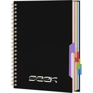 A4 200 Pages 5 Subjects Spiral Notebook Journal Item No#11788