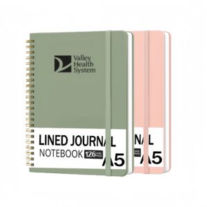 A5 126 Pages Lined Spiral Journal Notebook Item No#11793