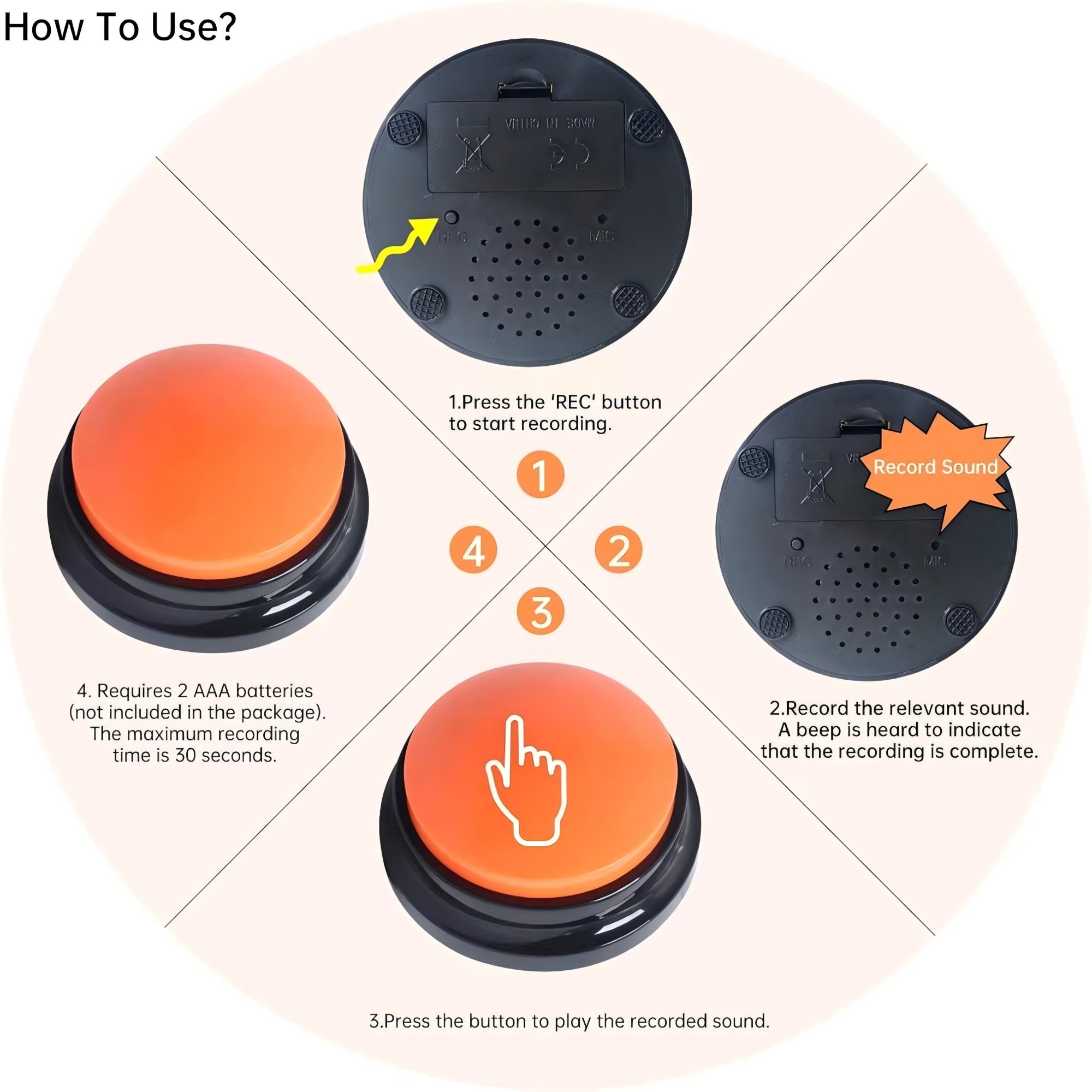 Voice Recording Button Item No#11826 - Image 4