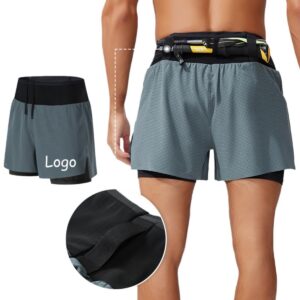 Men's Outdoors Two Layer Running Shorts Item No#11835