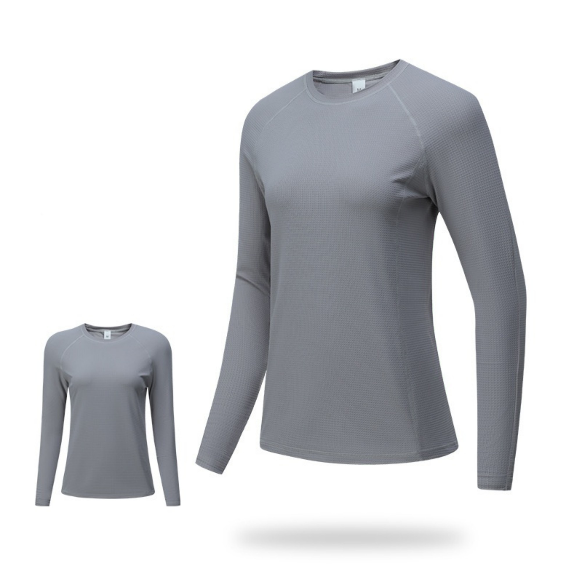Unisex Long Sleeve Crewneck Breathable T-Shirt Item No#11838 - Image 13