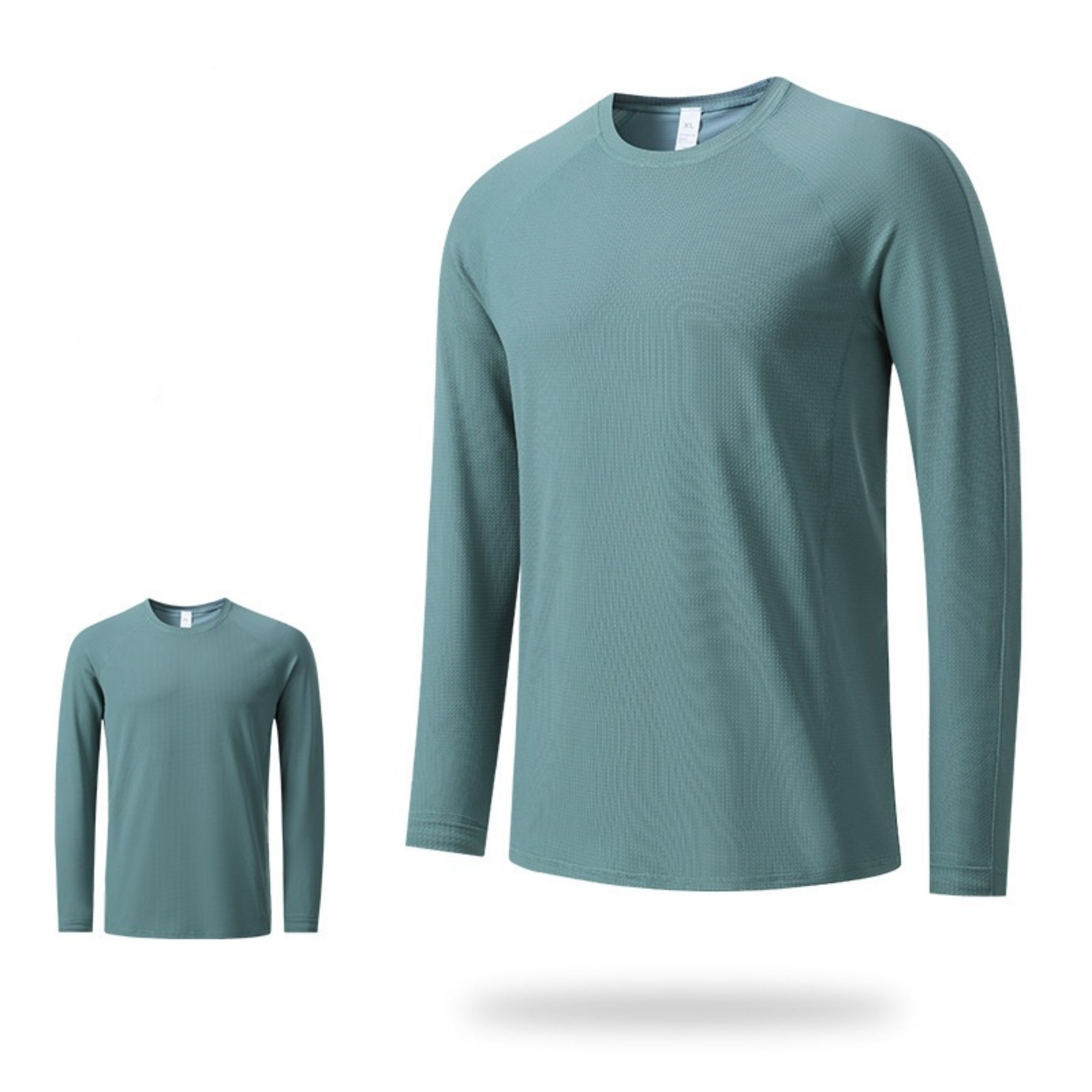 Unisex Long Sleeve Crewneck Breathable T-Shirt Item No#11838 - Image 7