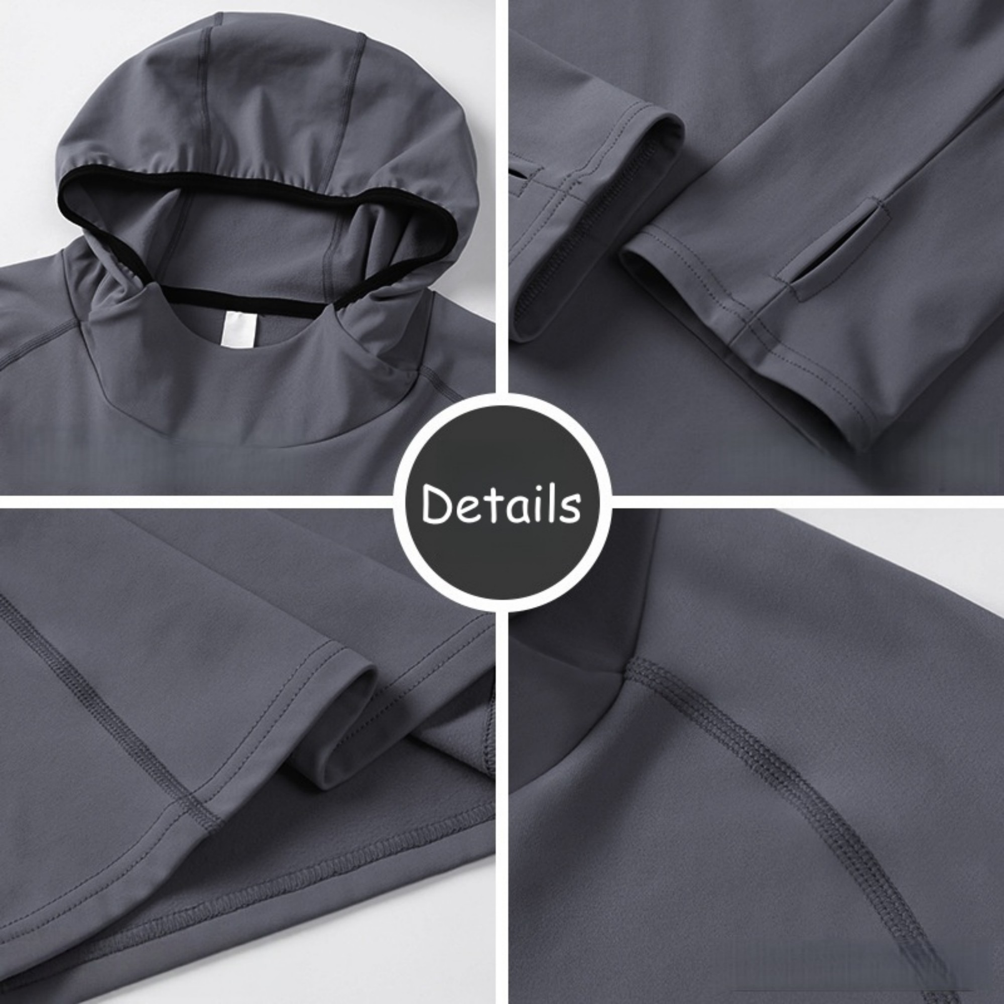 Unisex Fleece Lined Sports Hoodie Item No#11839 - Image 4