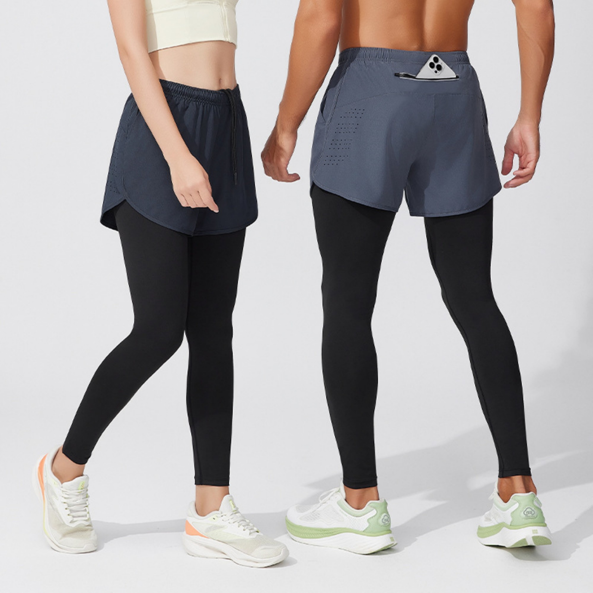 Unisex Compression Pants With Shorts Item No#11842 - Image 5
