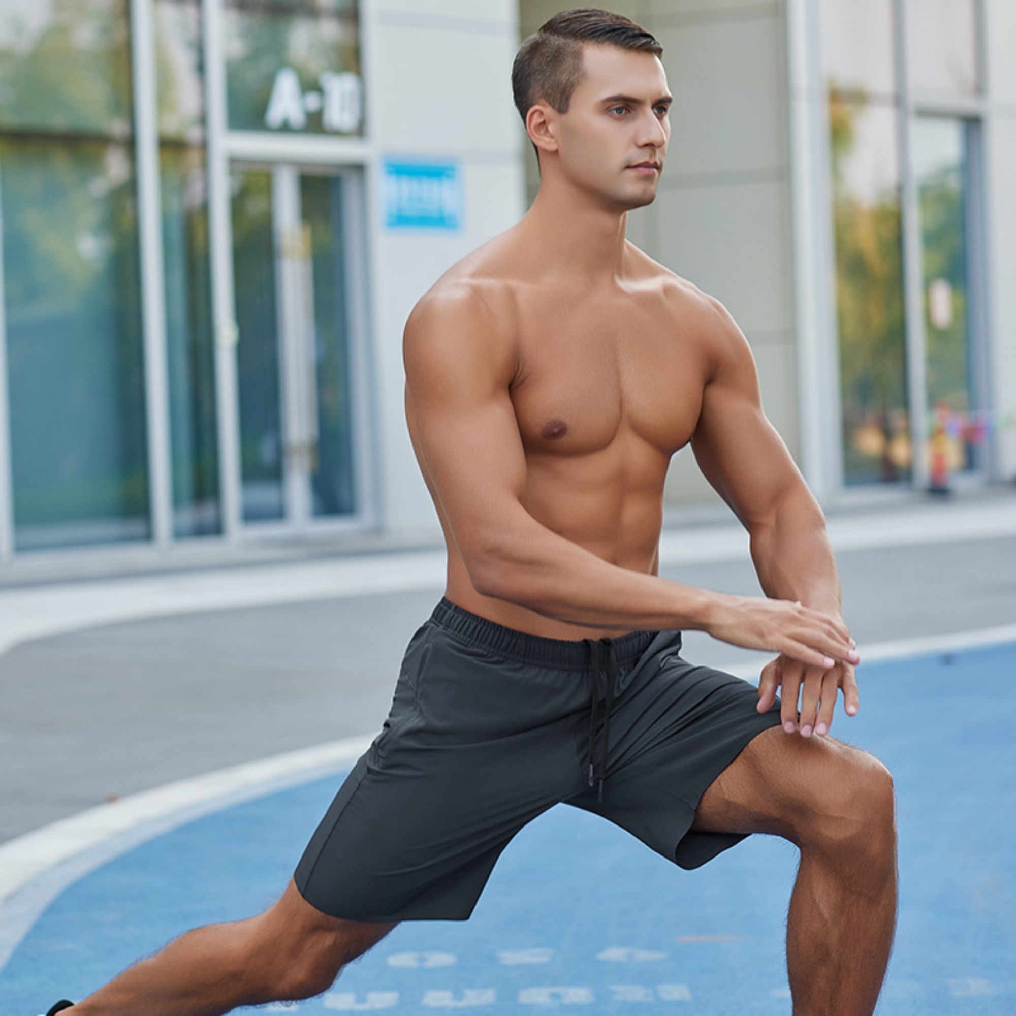 Men's Quick Dry Workout Shorts With Pockets Item No#11845 - Image 5