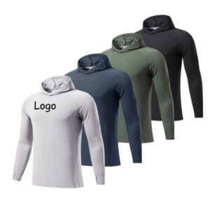 Men's Long Sleeve Lightweight Hoodie Item No#11853