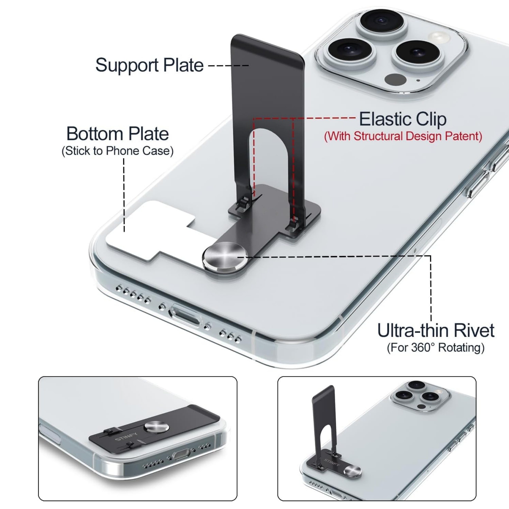 Phone Slim Stand Thin Kickstand Item No#11857 - Image 4