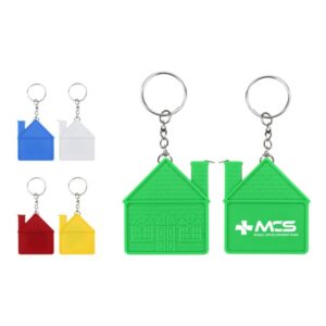House Shaped Tape Measure Keychain Item No#11865