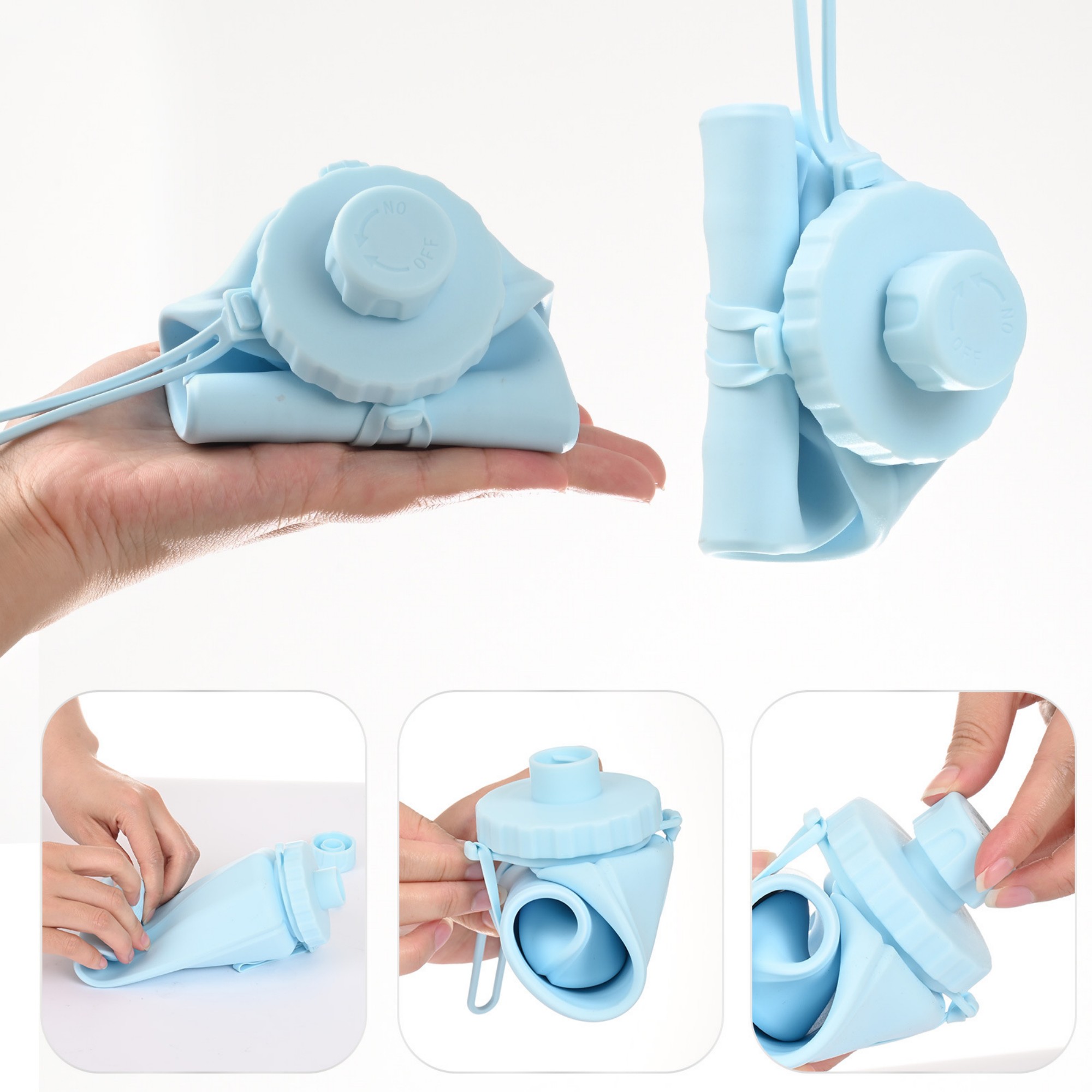 20oz Silicone Collapsible Water Bottle Item No#11877 - Image 4