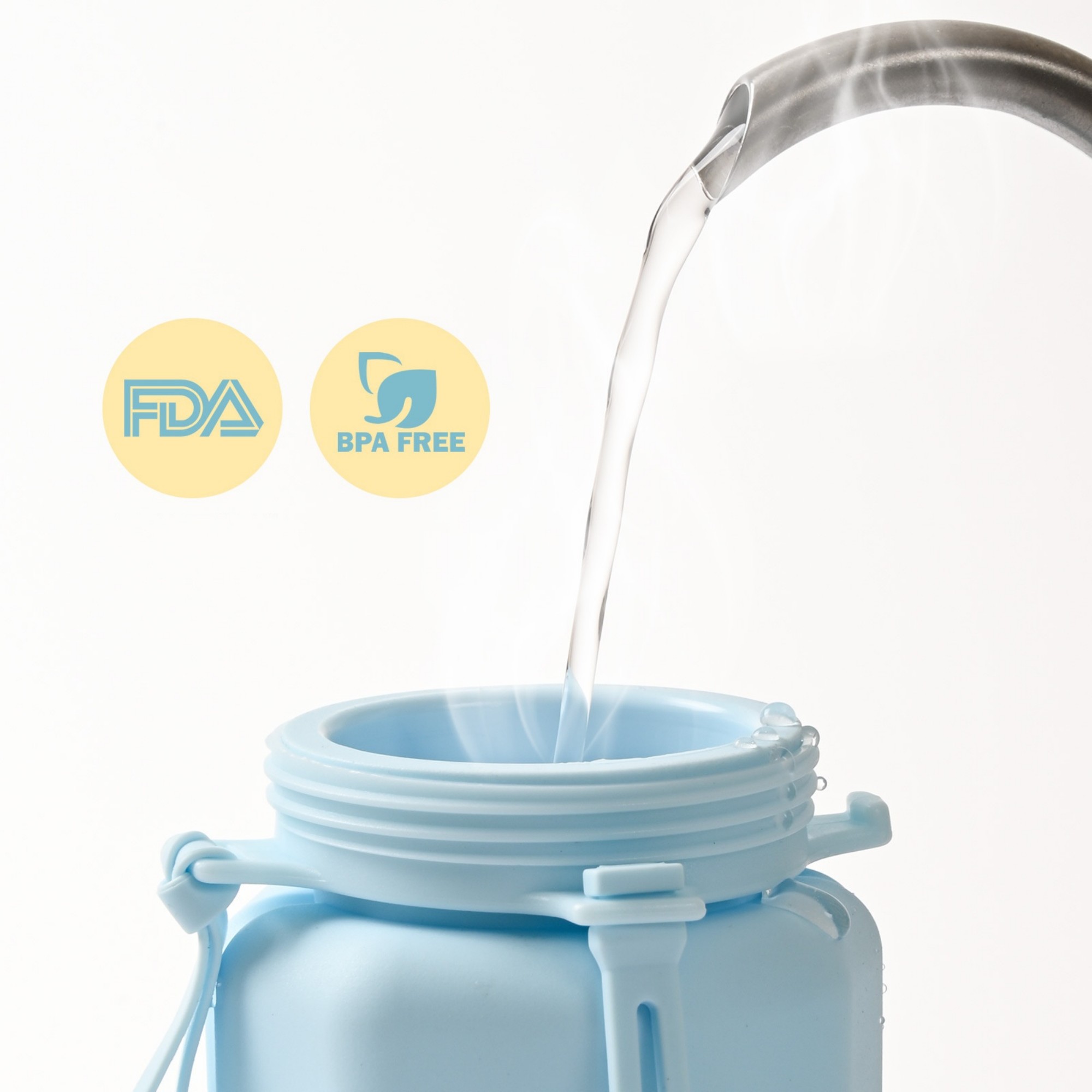 20oz Silicone Collapsible Water Bottle Item No#11877 - Image 5