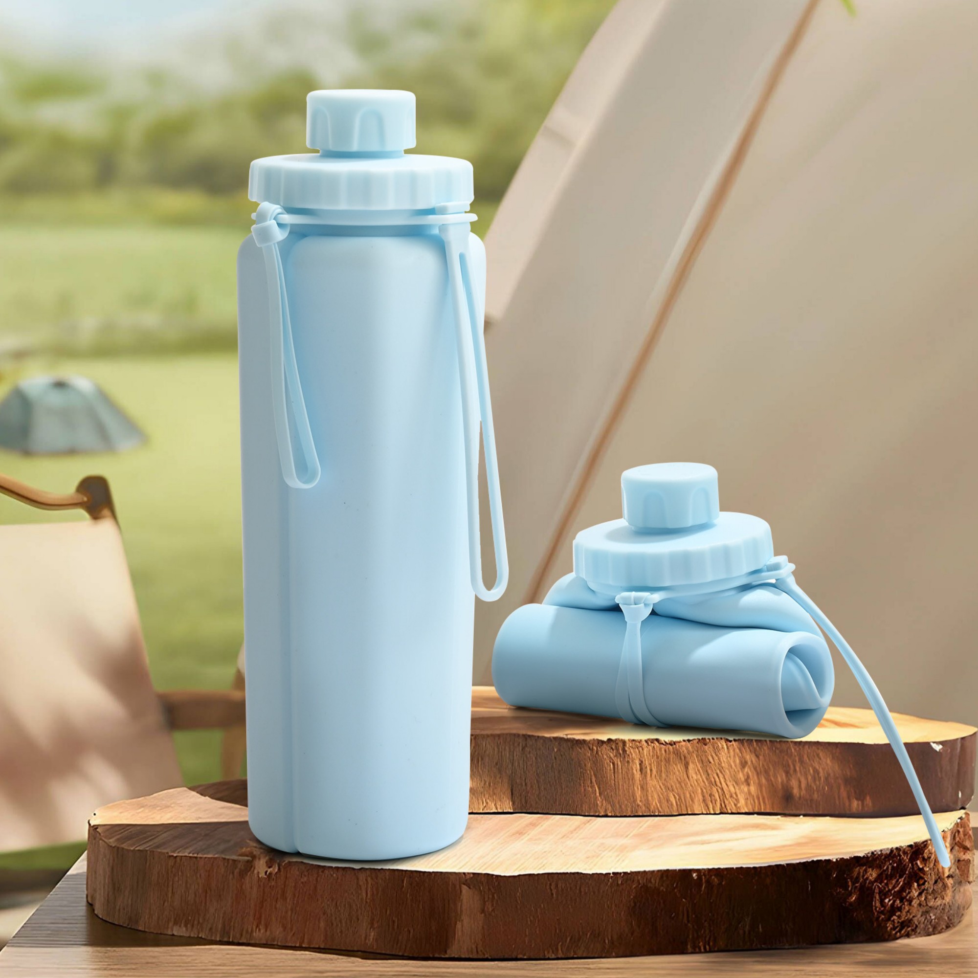 20oz Silicone Collapsible Water Bottle Item No#11877 - Image 6