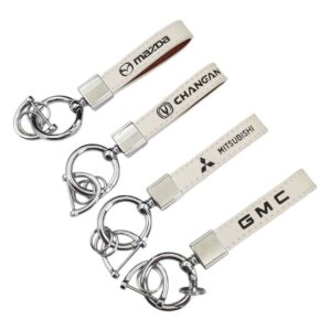 PU Car Key Chain With 3 Rings Item No#11893