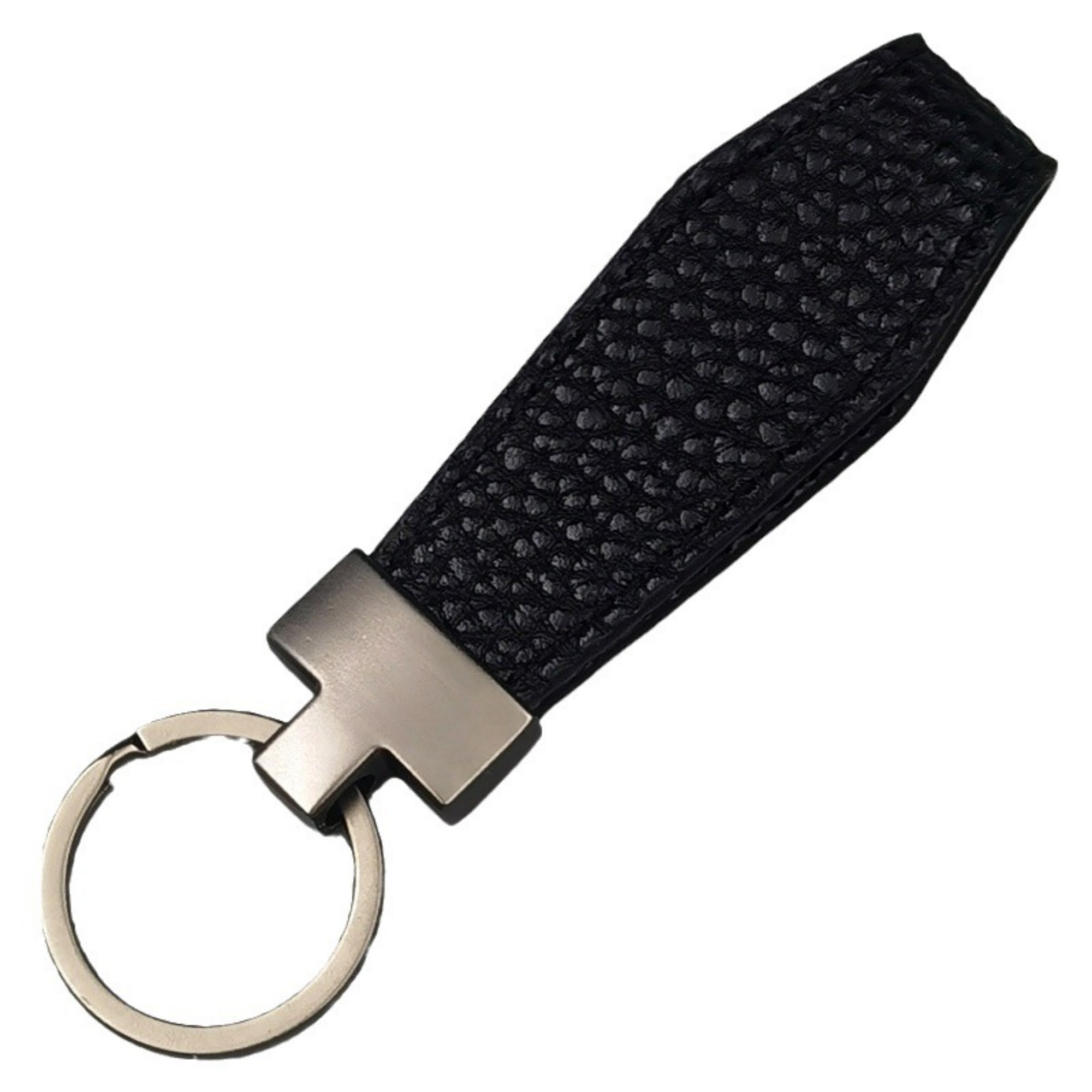 PU Leather Keychain With Polished Metal Accents Item No#11896 - Image 2