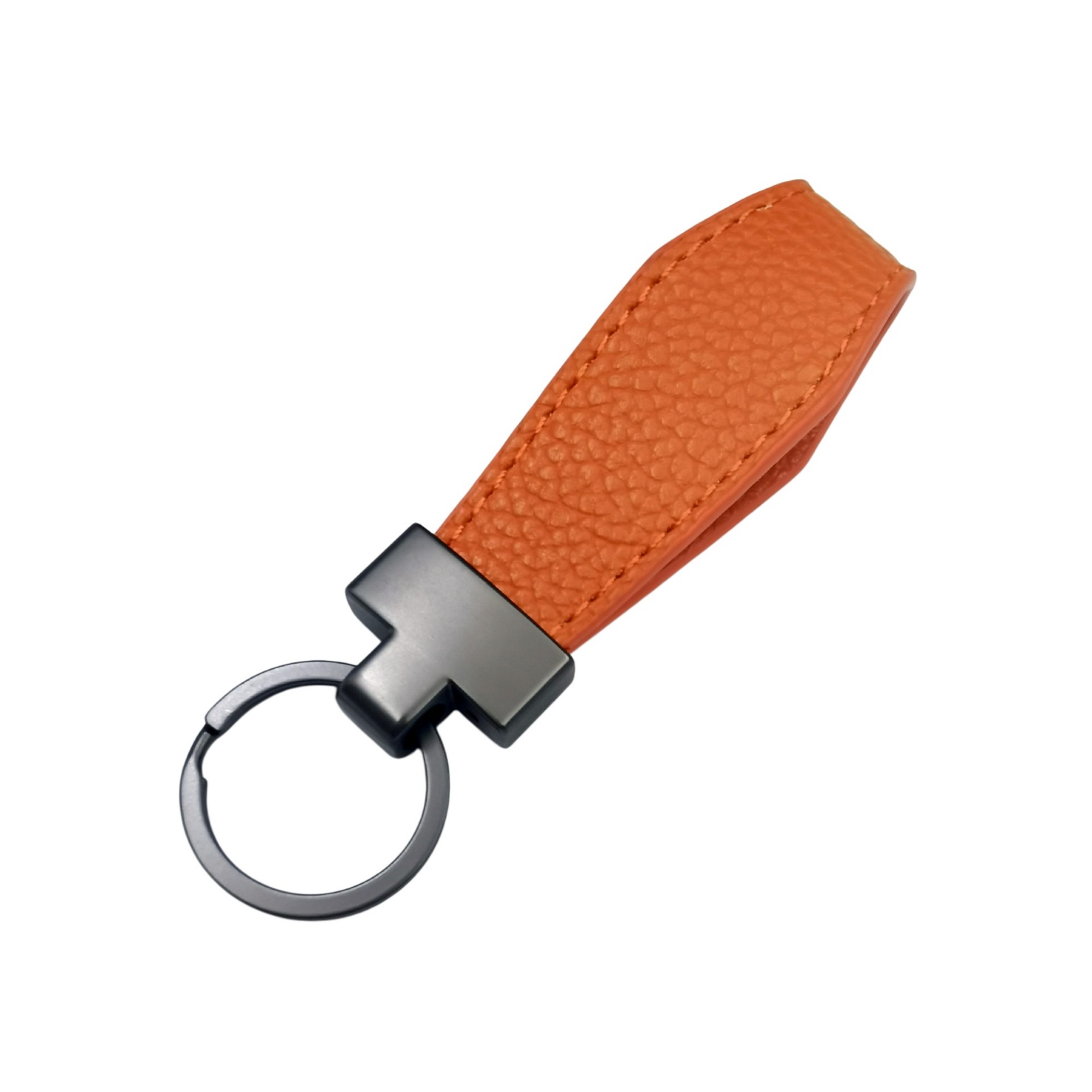 PU Leather Keychain With Polished Metal Accents Item No#11896 - Image 7