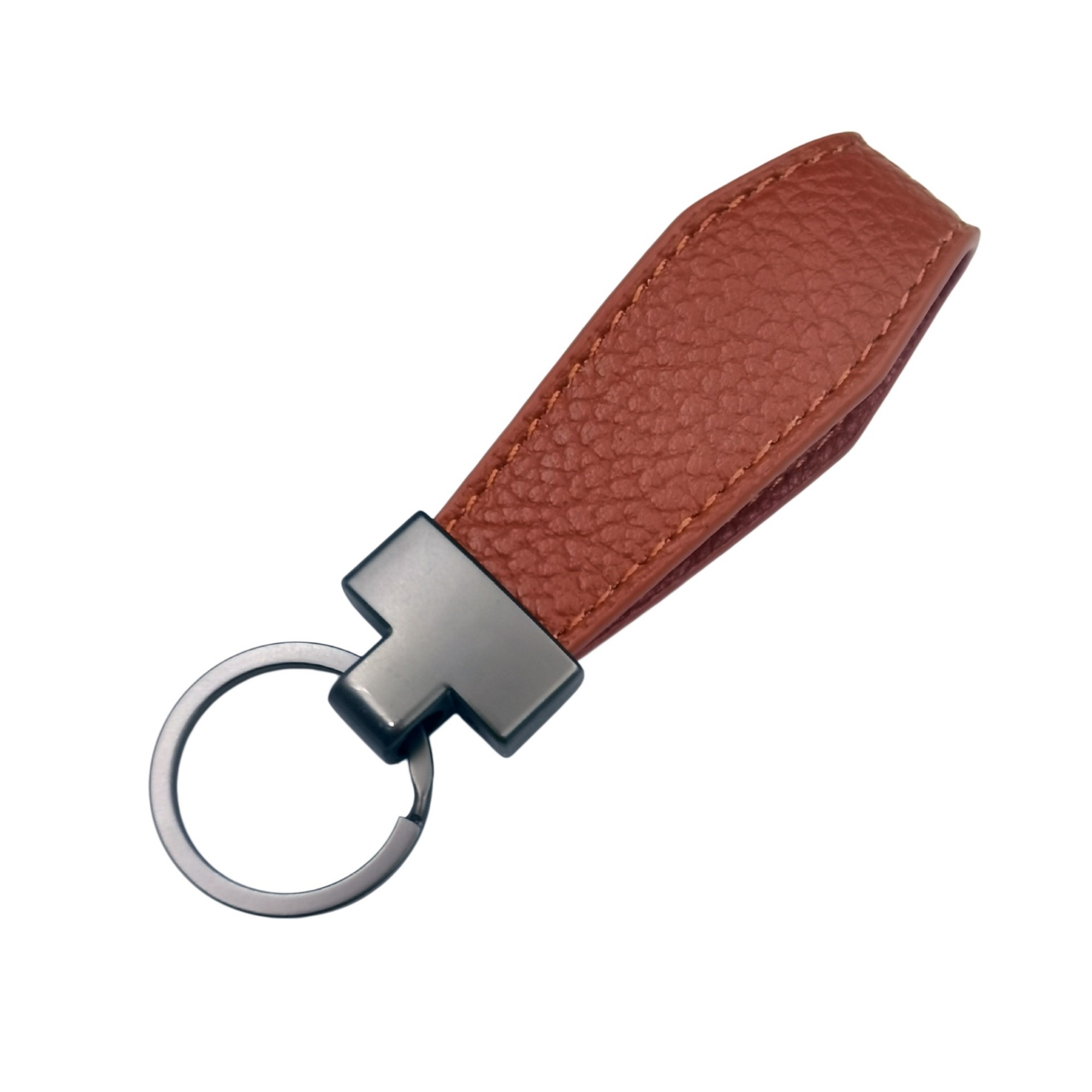 PU Leather Keychain With Polished Metal Accents Item No#11896 - Image 8