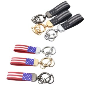 PU Keychain With USA Flag Item No#11898