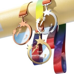Microphone Crystal Award Medal Item No#11924