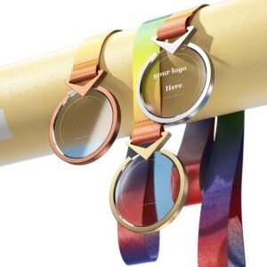Custom Round Medal With Clear Acrylic Center Item No#11928