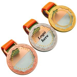 Filigree Edge Crystal Award Medal Item No#11930