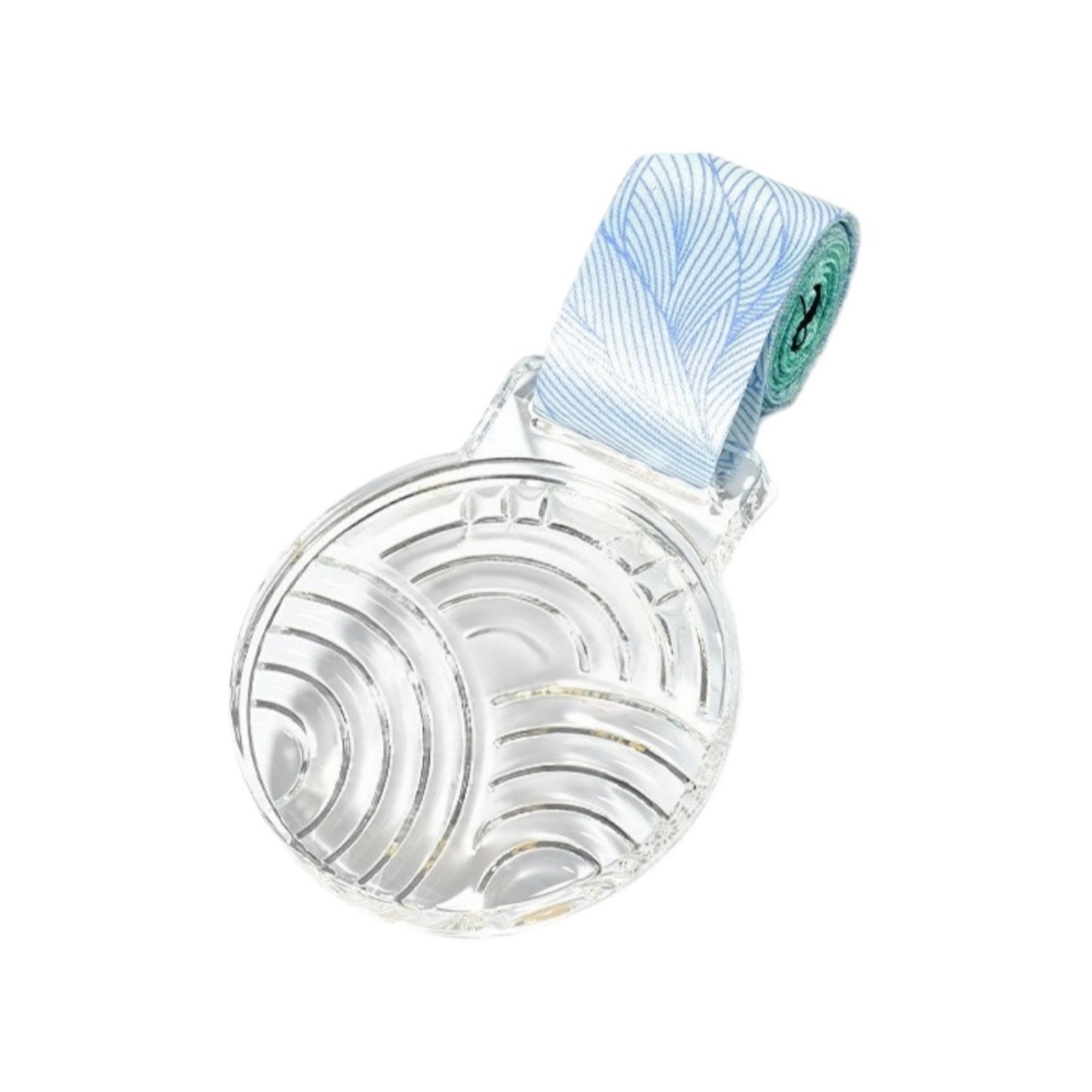 Rippling Waves Crystal Award Medal Item No#11947 - Image 2