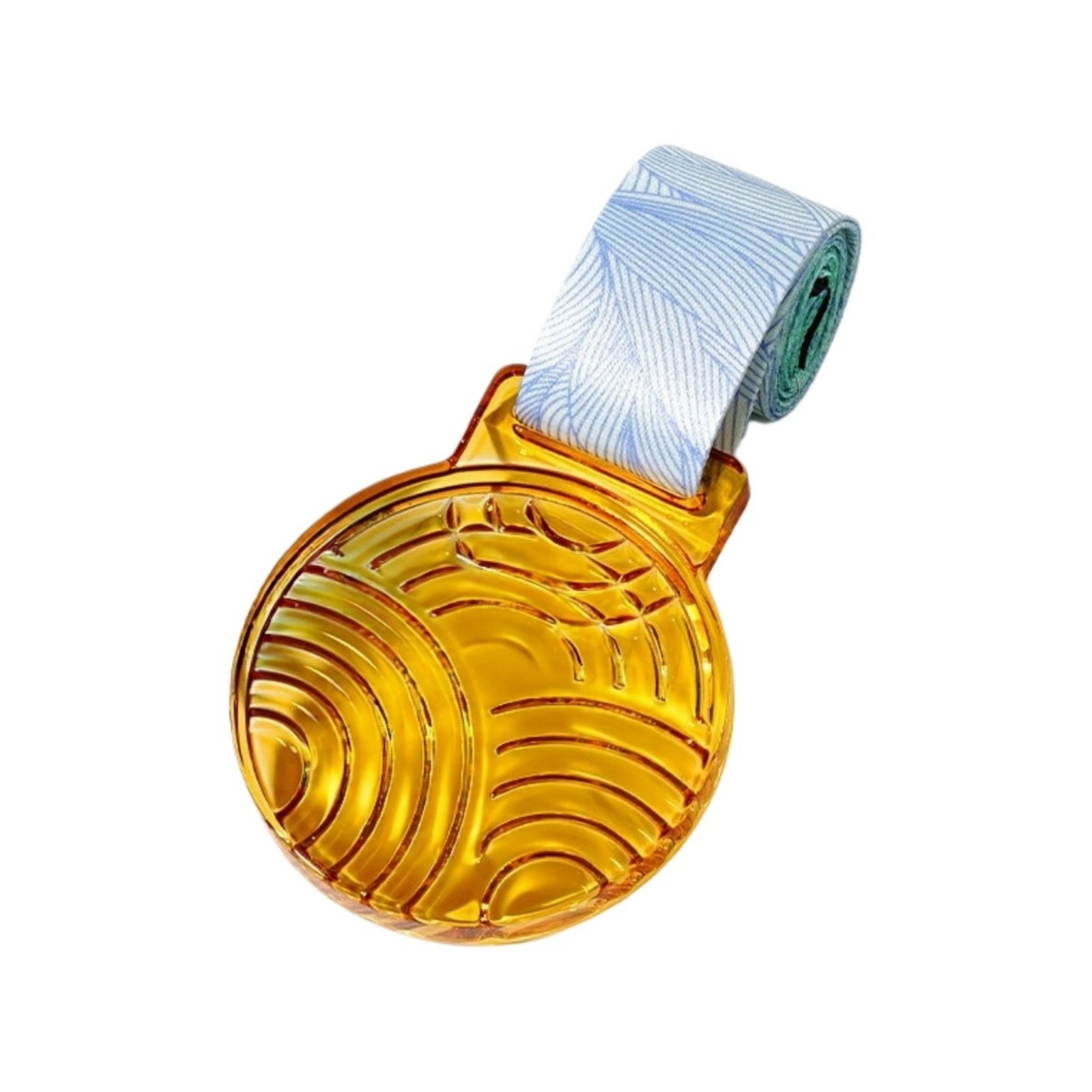 Rippling Waves Crystal Award Medal Item No#11947 - Image 4