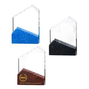 Iceberg Shape Marble Crystal Trophy Item No#11950