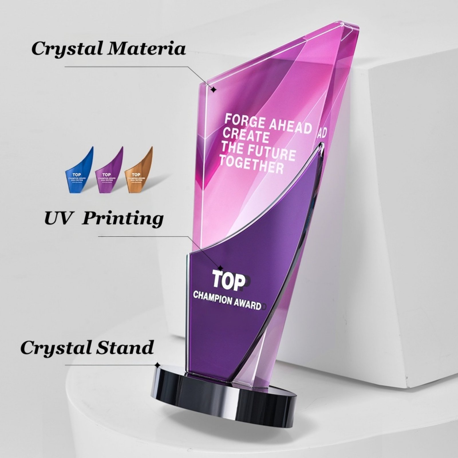 Radiant Spirit Crystal Trophy Item No#11957 - Image 3